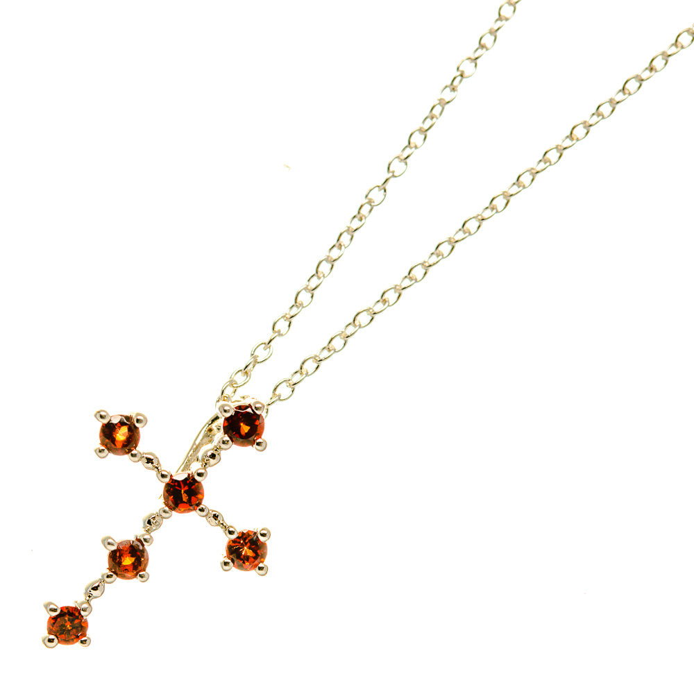Garnet Necklaces handcrafted by Anasilvercos - NEC12302