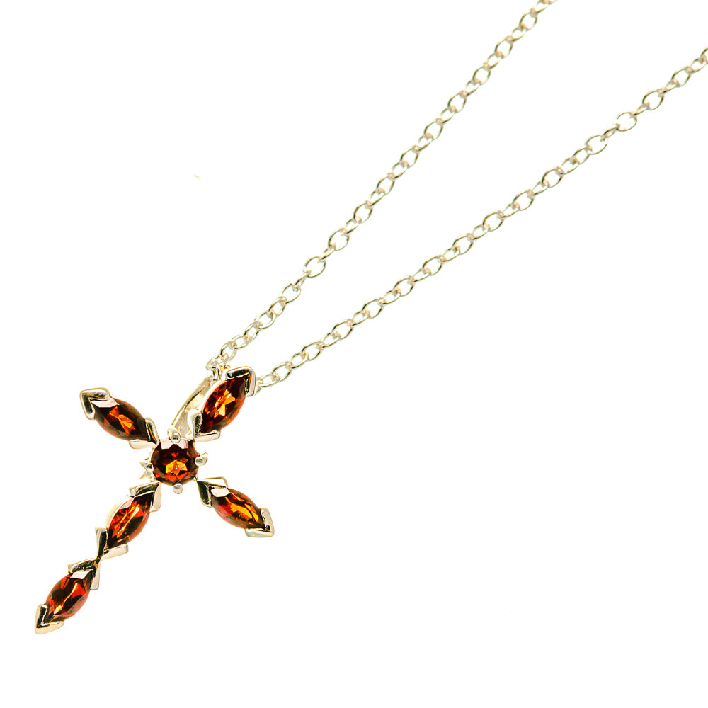 Garnet Necklaces handcrafted by Anasilvercos - NEC12303