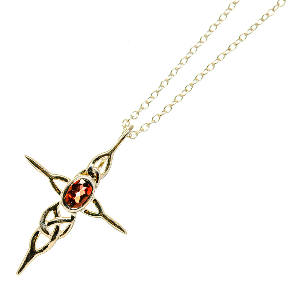 Garnet Necklaces handcrafted by Anasilvercos - NEC12308