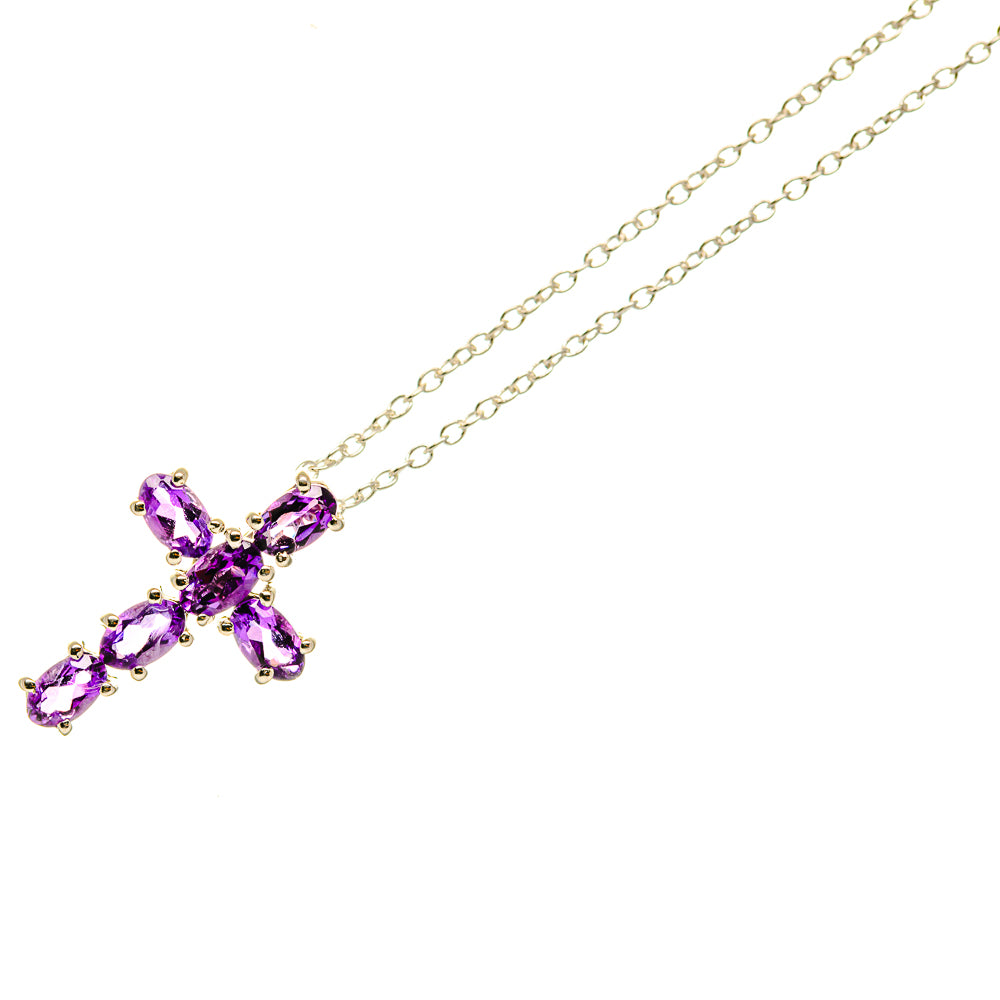 Amethyst Necklaces handcrafted by Anasilvercos - NEC12313
