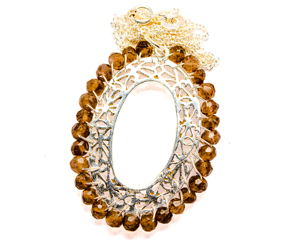 Smoky Quartz Necklaces handcrafted by Anasilvercos - NEC90018 - Photo 2