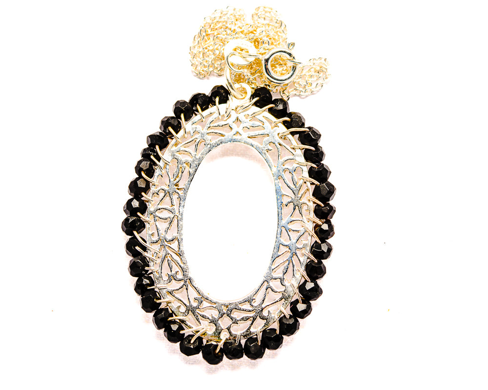 Black Onyx Necklaces handcrafted by Anasilvercos - NEC90019 - Photo 2