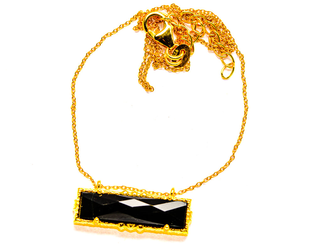 Black Onyx Necklaces handcrafted by Anasilvercos - NEC90023 - Photo 2