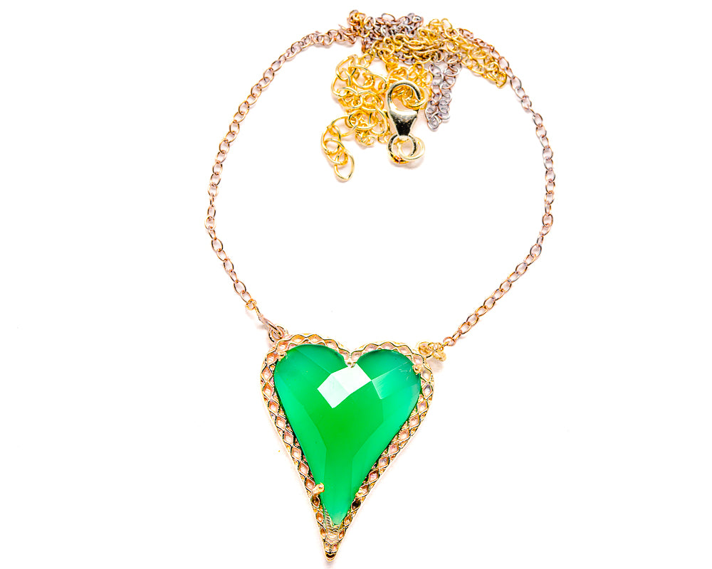 Green Onyx Necklaces handcrafted by Anasilvercos - NEC90025 - Photo 2