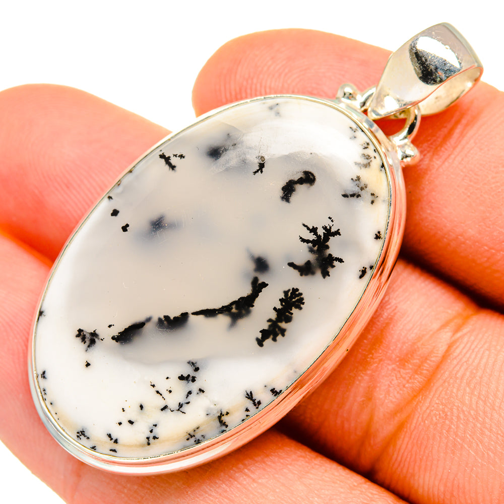 Dendritic Opal Pendants handcrafted by Anasilvercos - PD10015
