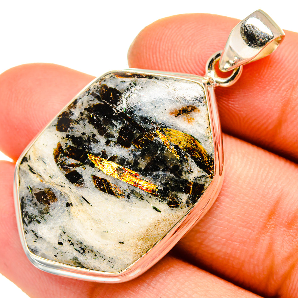 Astrophyllite Pendants handcrafted by Anasilvercos - PD10035