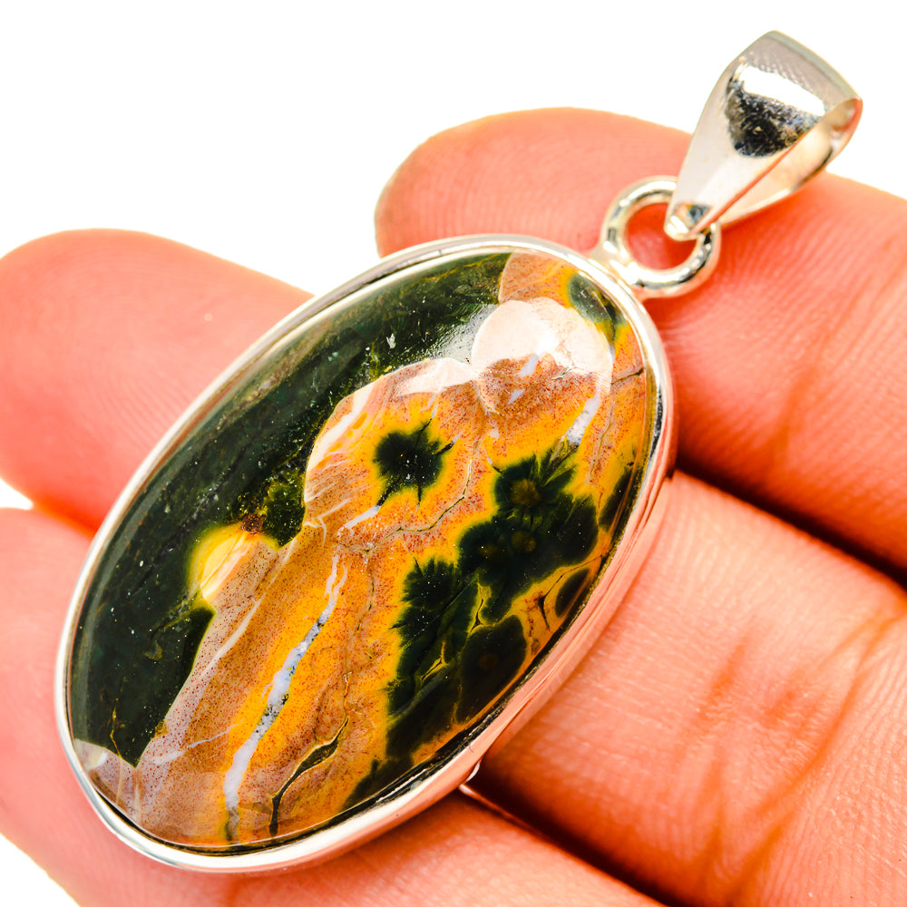 Ocean Jasper Pendants handcrafted by Anasilvercos - PD10042