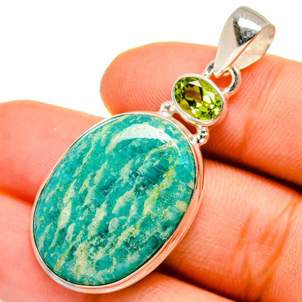 Amazonite Pendants handcrafted by Anasilvercos - PD10077