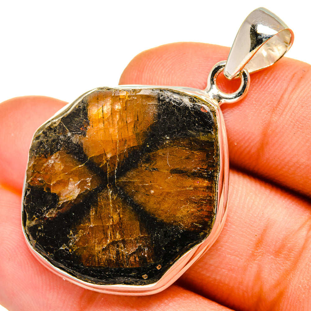 Chiastolite Pendants handcrafted by Anasilvercos - PD10089