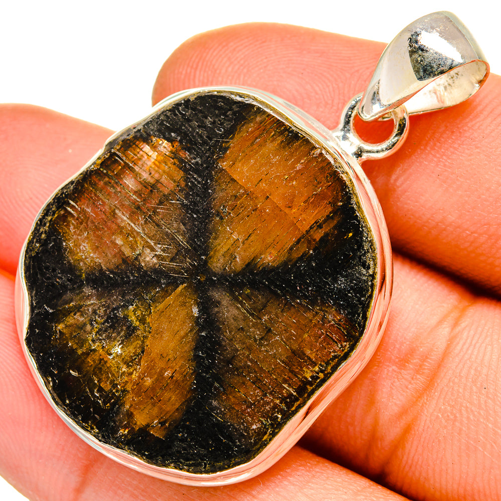 Chiastolite Pendants handcrafted by Anasilvercos - PD10090