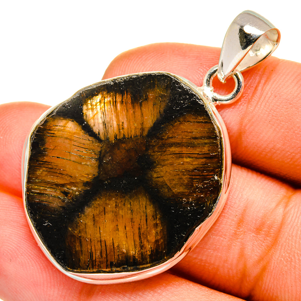 Chiastolite Pendants handcrafted by Anasilvercos - PD10091