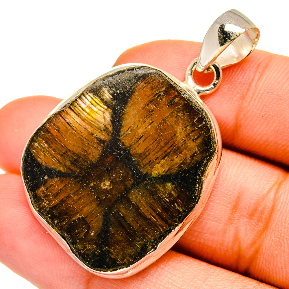Chiastolite Pendants handcrafted by Anasilvercos - PD10092