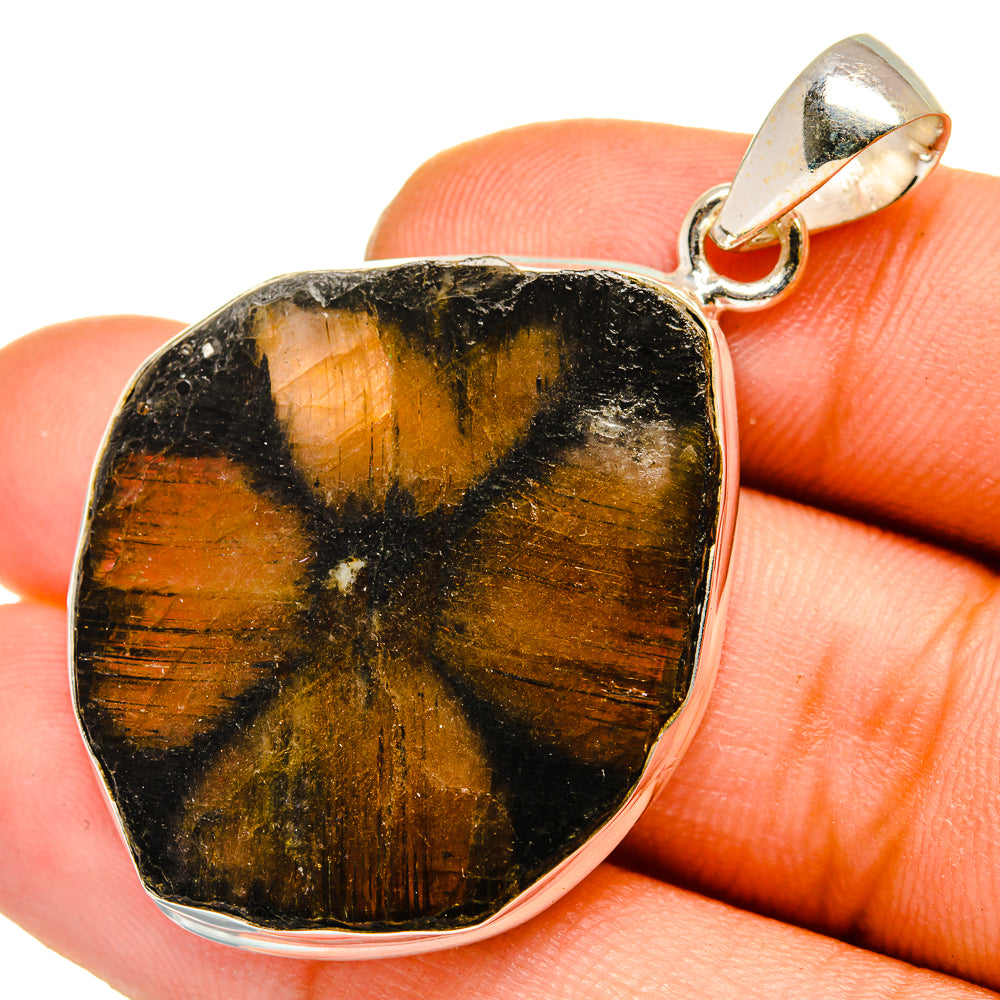 Chiastolite Pendants handcrafted by Anasilvercos - PD10094