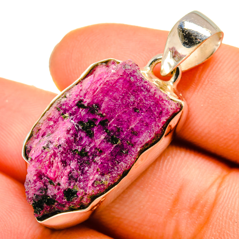 Ruby Fuchsite Pendants handcrafted by Anasilvercos - PD10095