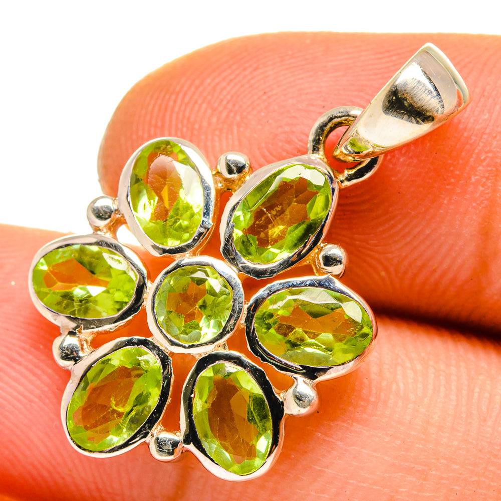 Peridot Pendants handcrafted by Anasilvercos - PD10110