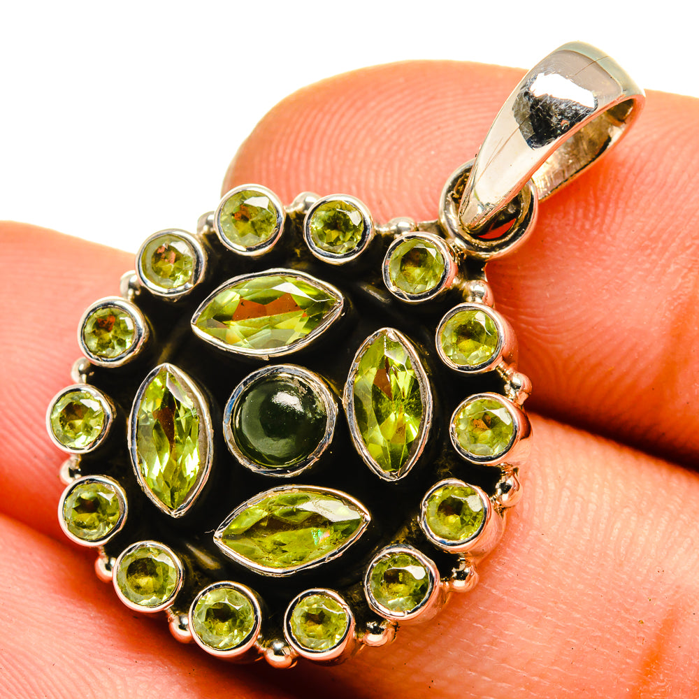 Peridot Pendants handcrafted by Anasilvercos - PD10113