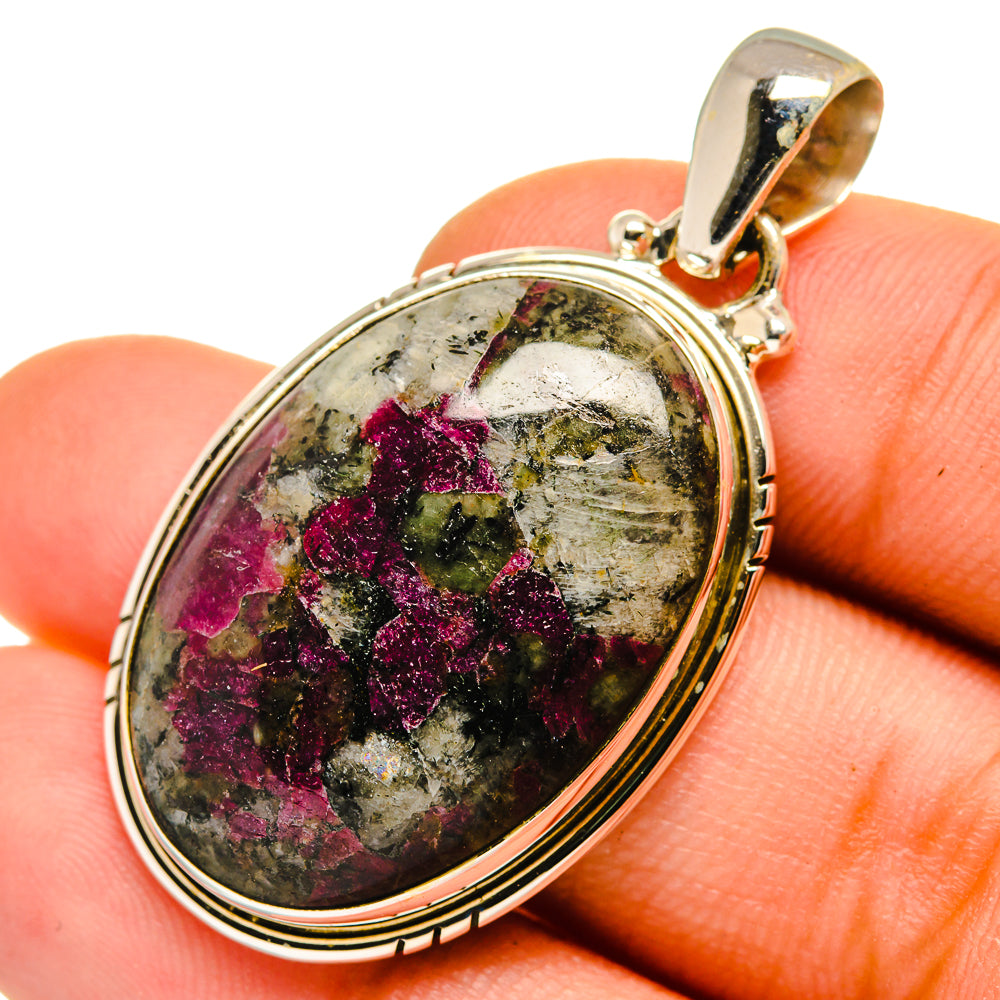 Russian Eudialyte Pendants handcrafted by Anasilvercos - PD10117
