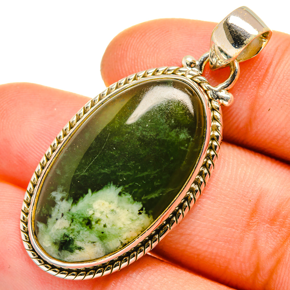 Nephrite Jade Pendants handcrafted by Anasilvercos - PD10121
