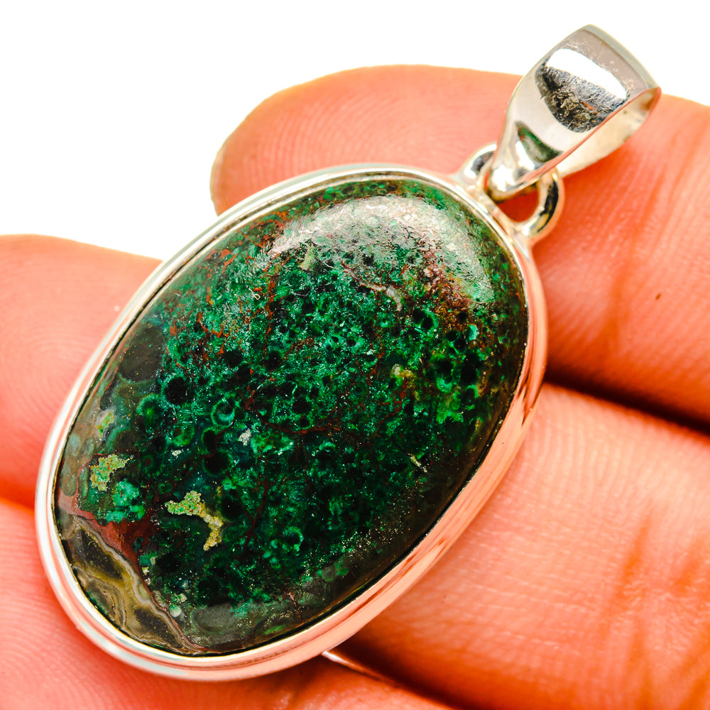 Chrysocolla Pendants handcrafted by Anasilvercos - PD10131