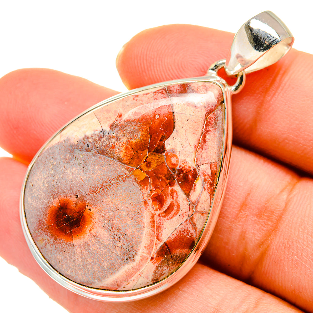 Poppy Jasper Pendants handcrafted by Anasilvercos - PD10137