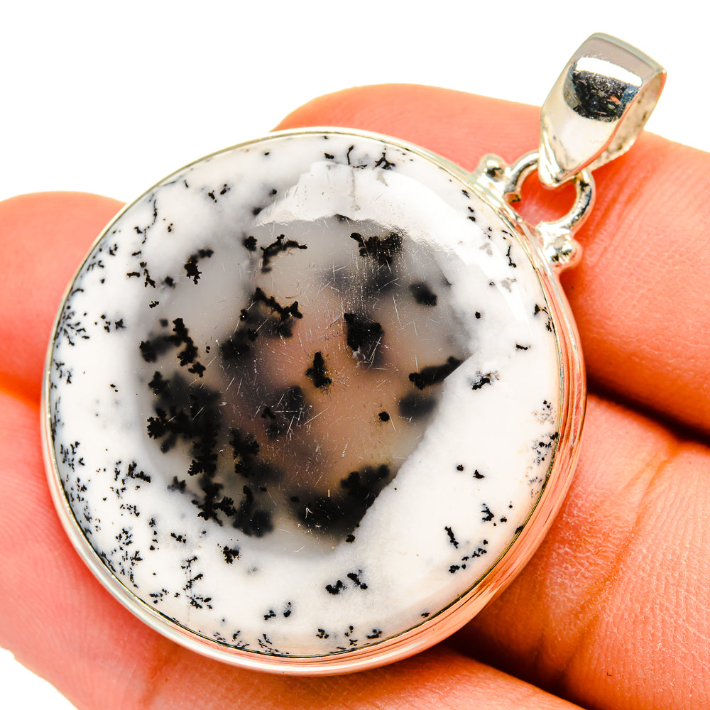 Dendritic Opal Pendants handcrafted by Anasilvercos - PD10151