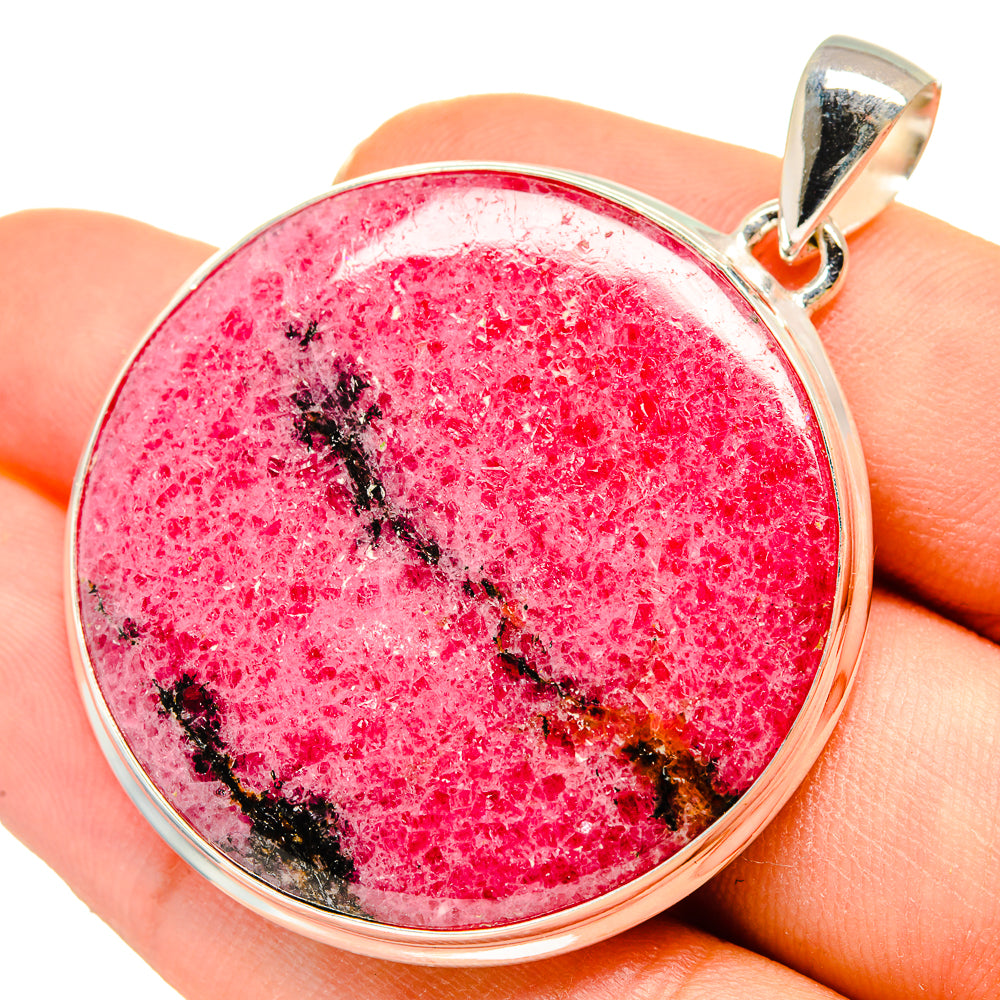 Rhodonite Pendants handcrafted by Anasilvercos - PD10156
