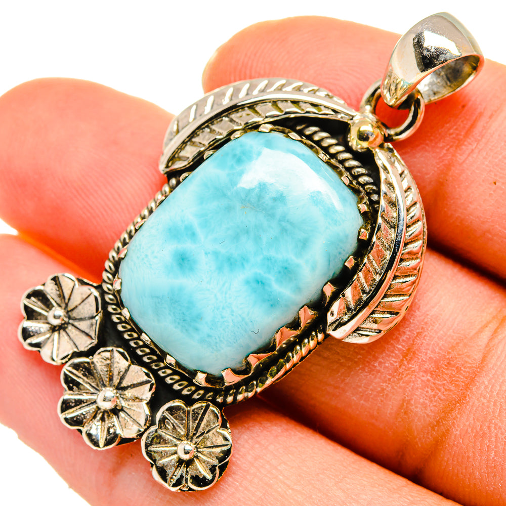 Larimar Pendants handcrafted by Anasilvercos - PD10160