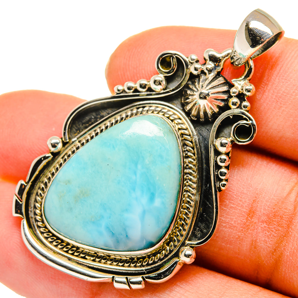 Larimar Pendants handcrafted by Anasilvercos - PD10170