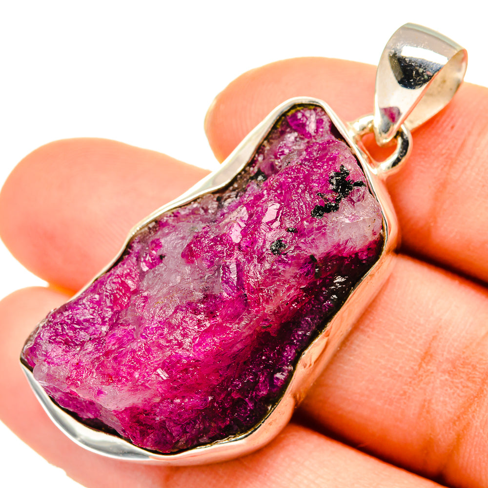 Ruby Fuchsite Pendants handcrafted by Anasilvercos - PD10189