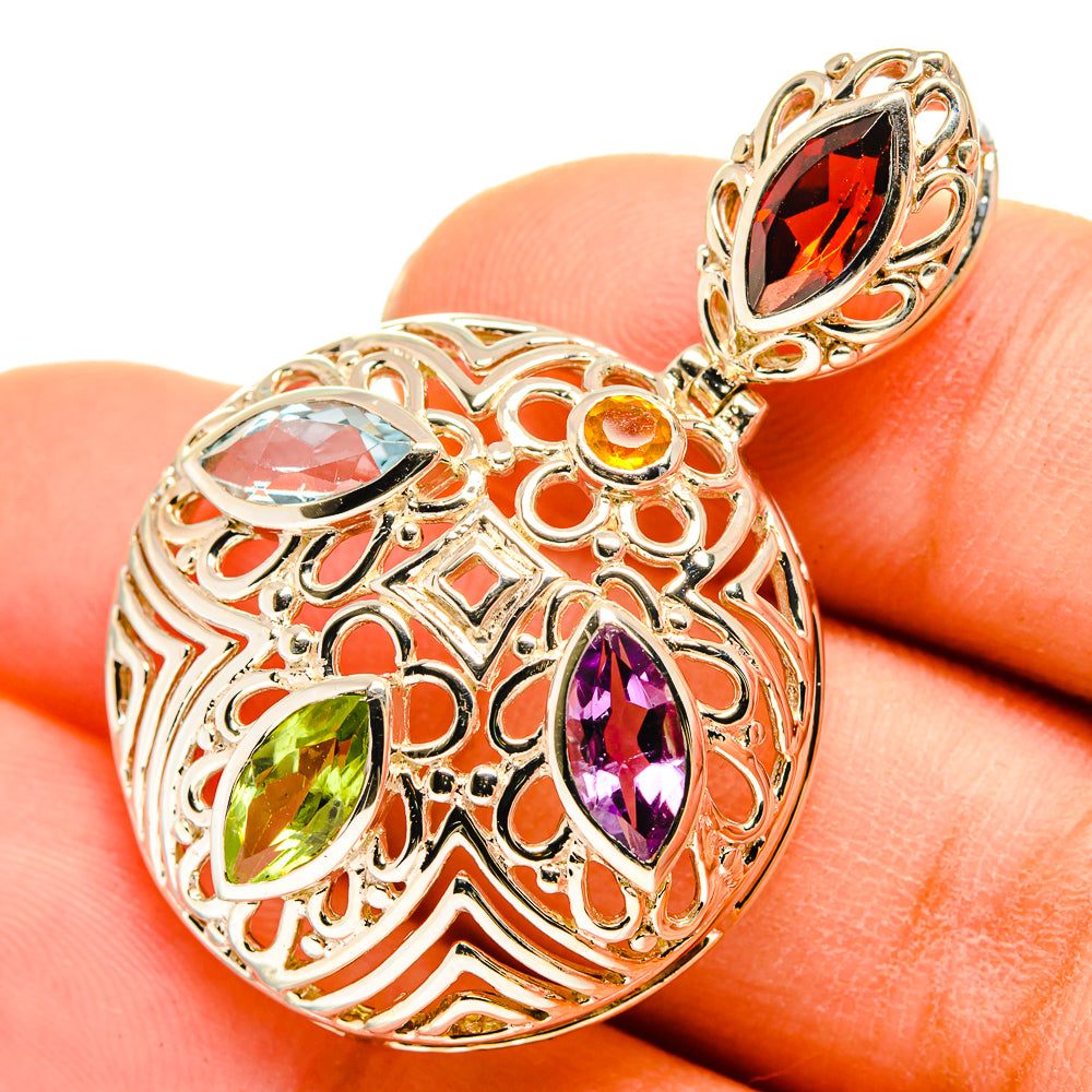 Garnet Pendants handcrafted by Anasilvercos - PD10192