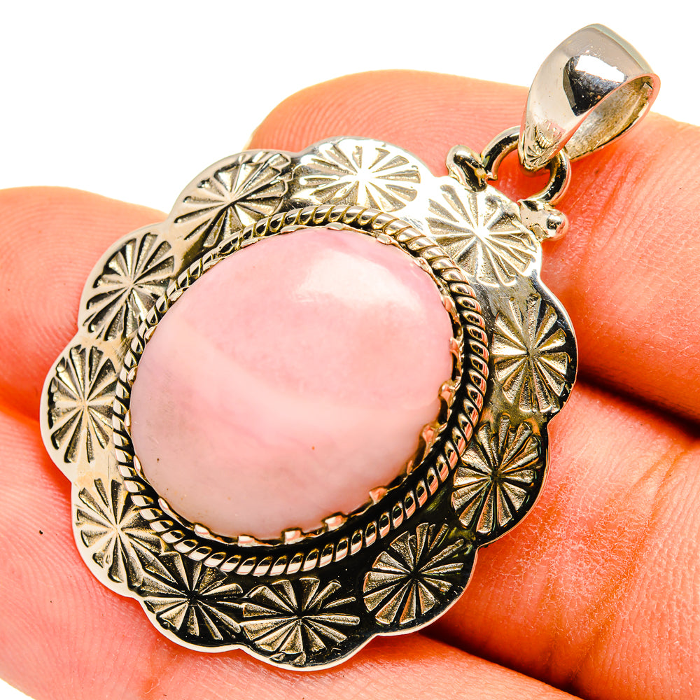 Pink Opal Pendants handcrafted by Anasilvercos - PD10210