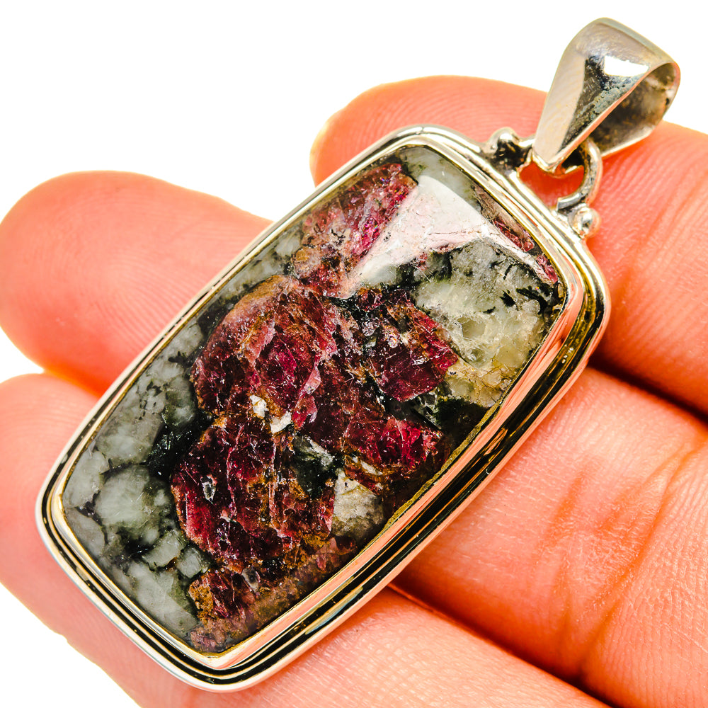 Russian Eudialyte Pendants handcrafted by Anasilvercos - PD10239