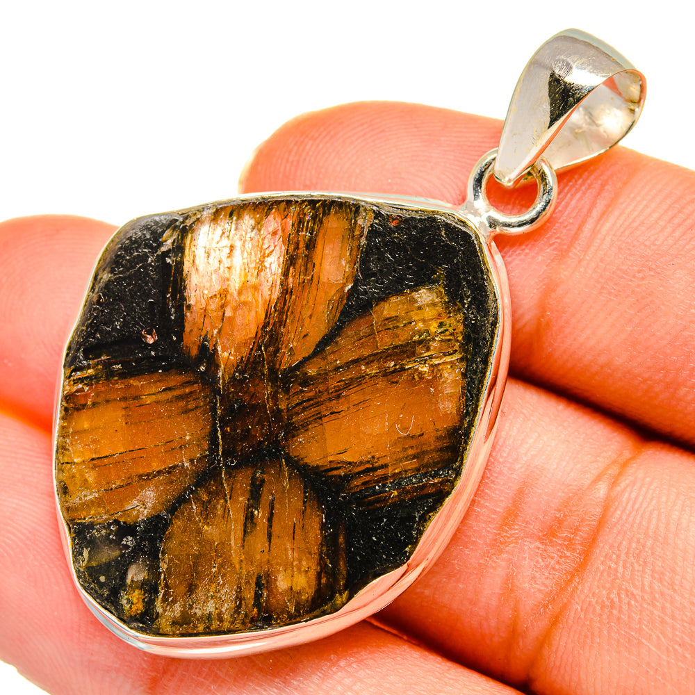 Chiastolite Pendants handcrafted by Anasilvercos - PD10240