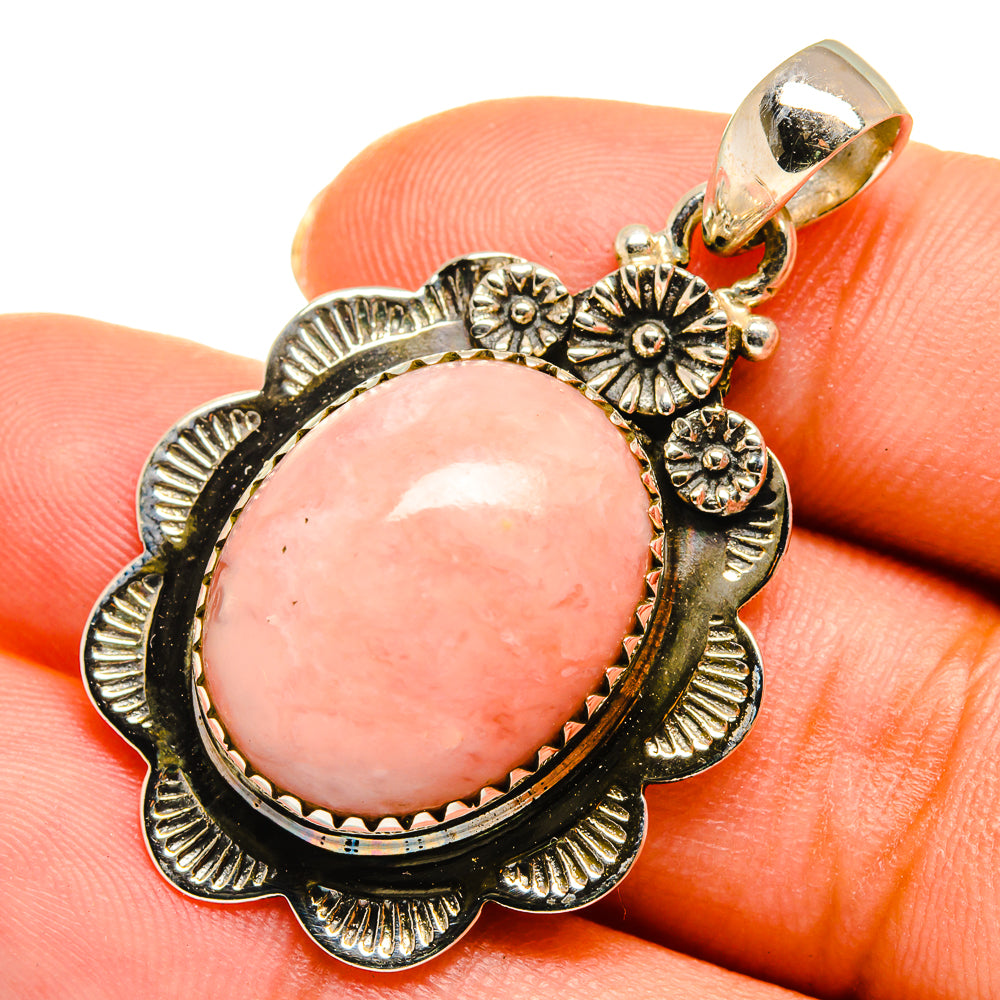 Pink Opal Pendants handcrafted by Anasilvercos - PD10262