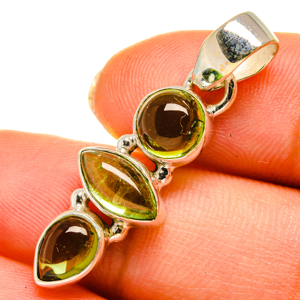 Peridot Pendants handcrafted by Anasilvercos - PD10279