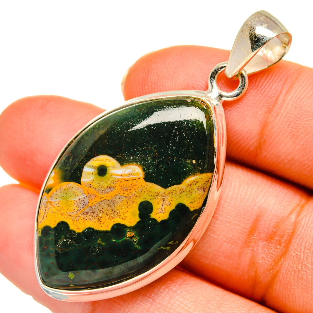 Ocean Jasper Pendants handcrafted by Anasilvercos - PD10280