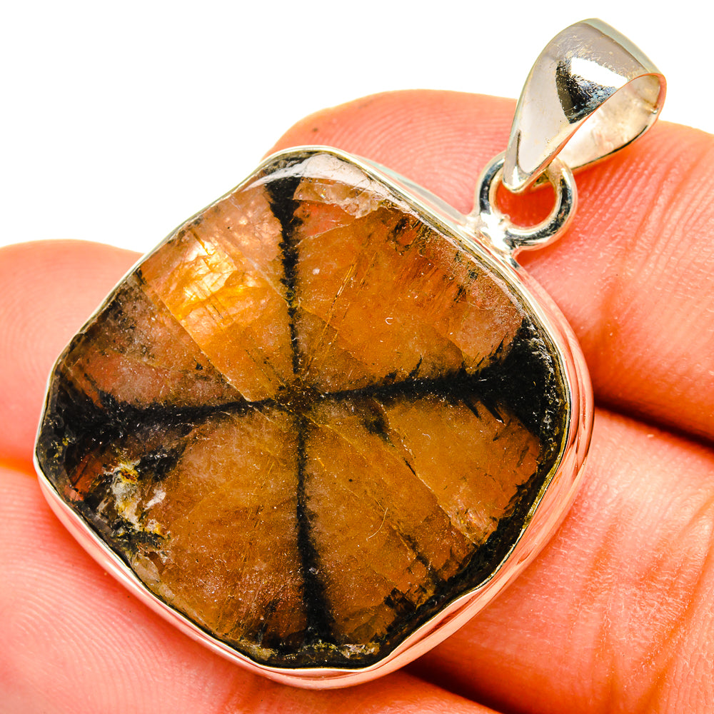 Chiastolite Pendants handcrafted by Anasilvercos - PD10287