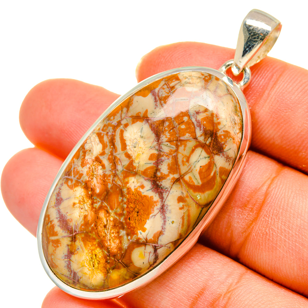 Poppy Jasper Pendants handcrafted by Anasilvercos - PD10292