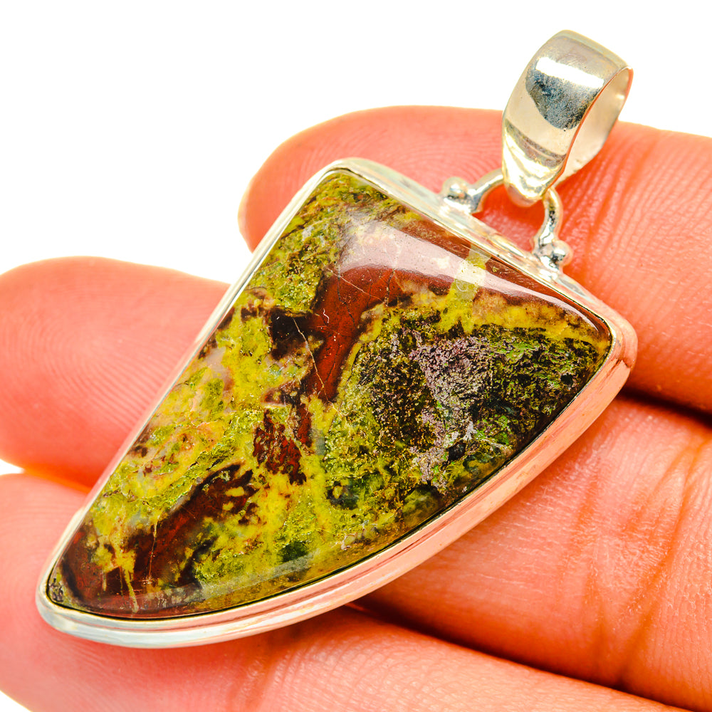 Dragon Blood Jasper Pendants handcrafted by Anasilvercos - PD10297