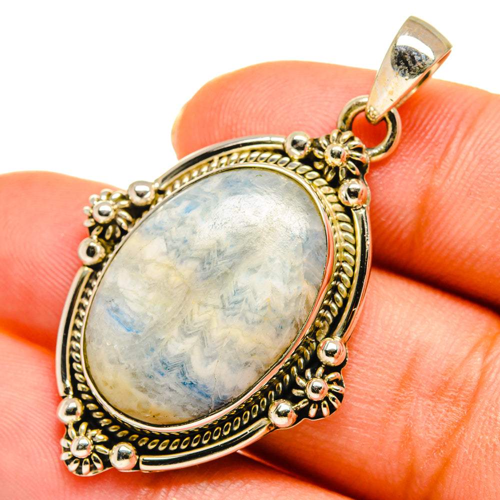 Blue Scheelite Pendants handcrafted by Anasilvercos - PD10309
