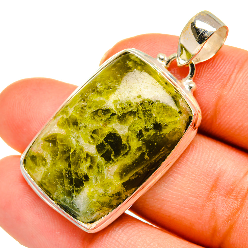 Australian Green Opal Pendants handcrafted by Anasilvercos - PD10324