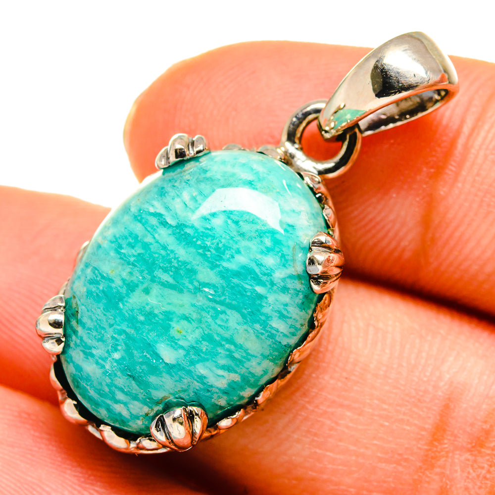 Amazonite Pendants handcrafted by Anasilvercos - PD10329