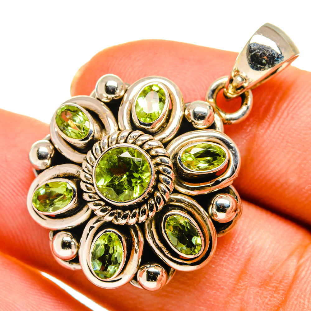 Peridot Pendants handcrafted by Anasilvercos - PD10331