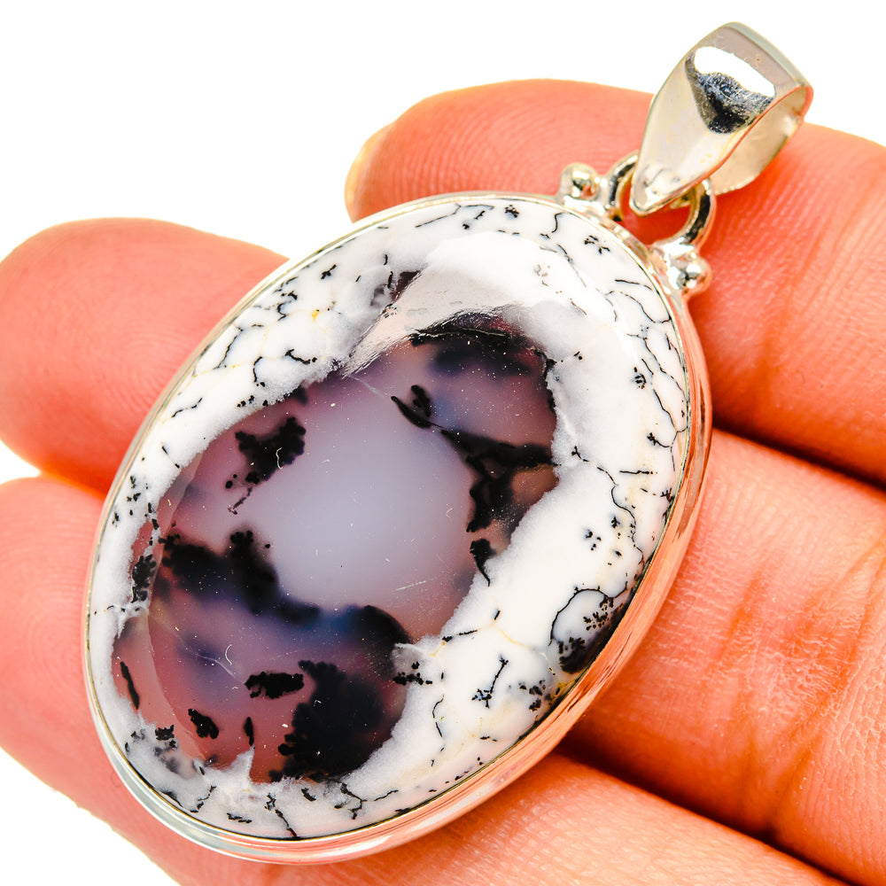 Dendritic Opal Pendants handcrafted by Anasilvercos - PD10332