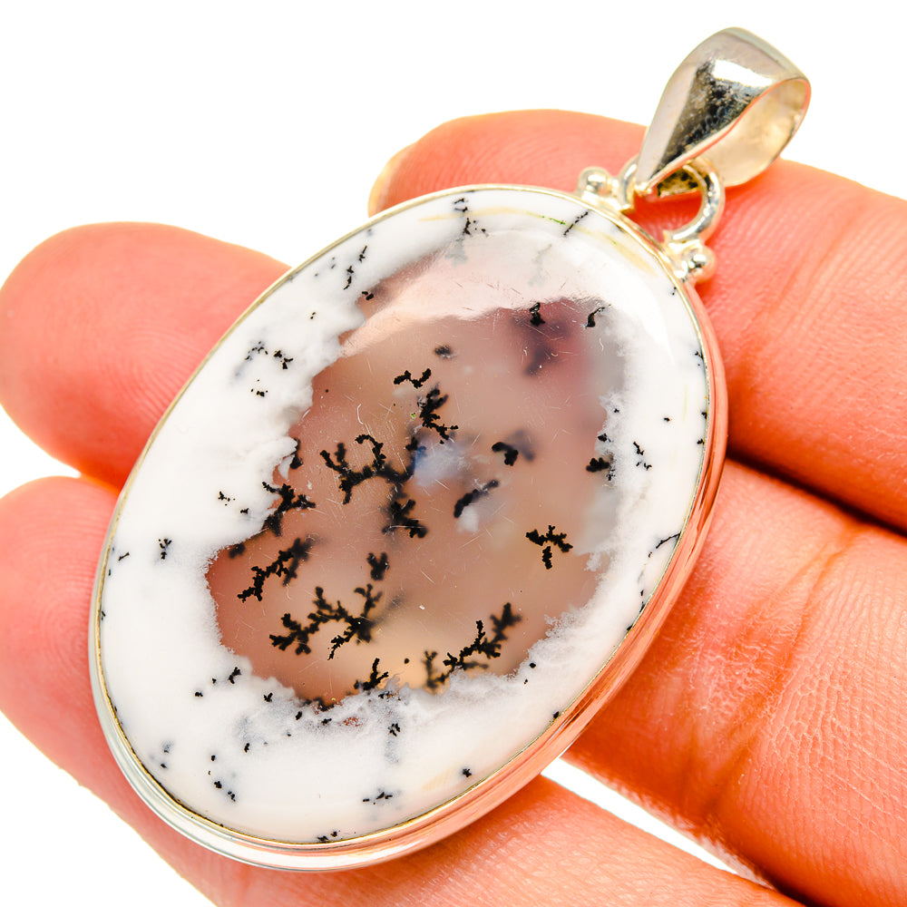 Dendritic Opal Pendants handcrafted by Anasilvercos - PD10333