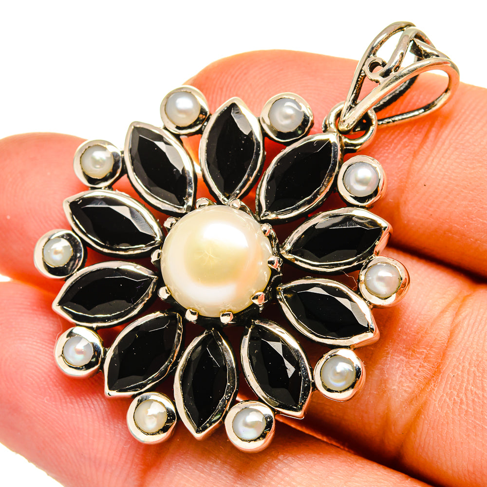 Black Onyx Pendants handcrafted by Anasilvercos - PD10350
