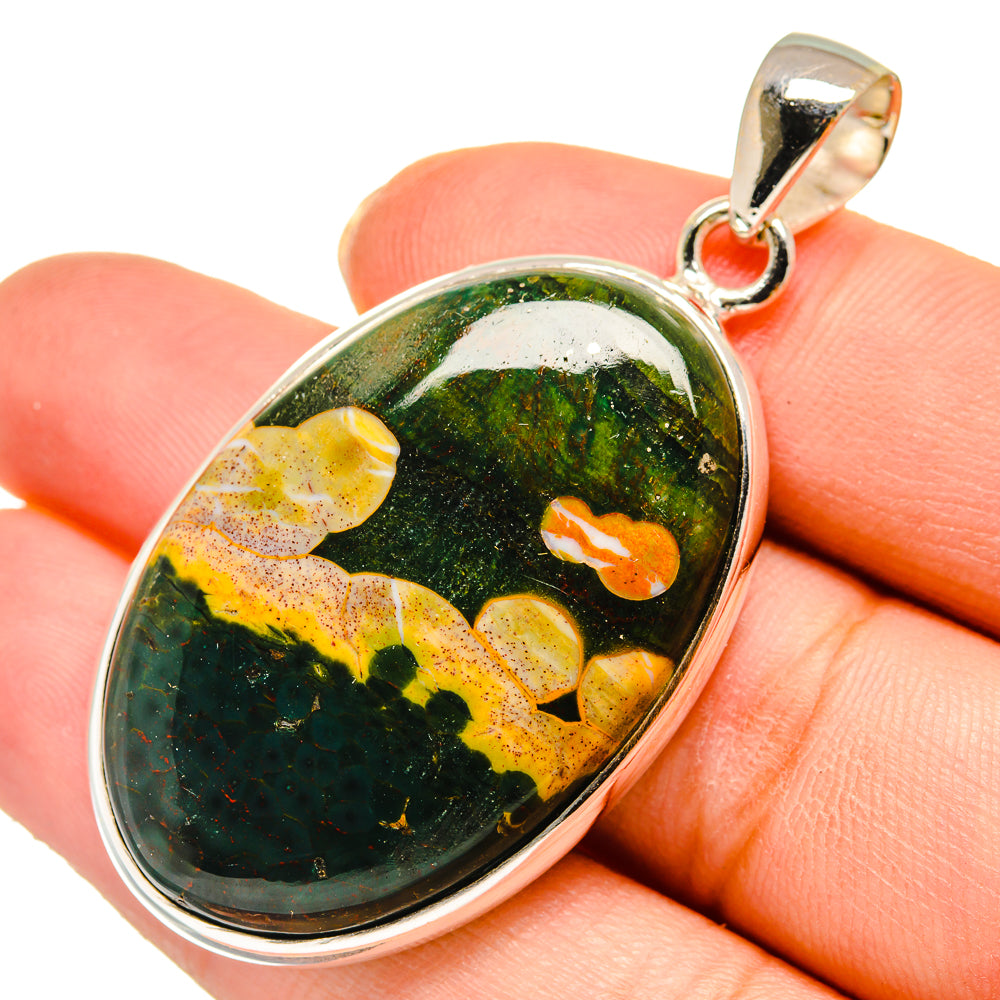 Ocean Jasper Pendants handcrafted by Anasilvercos - PD10352