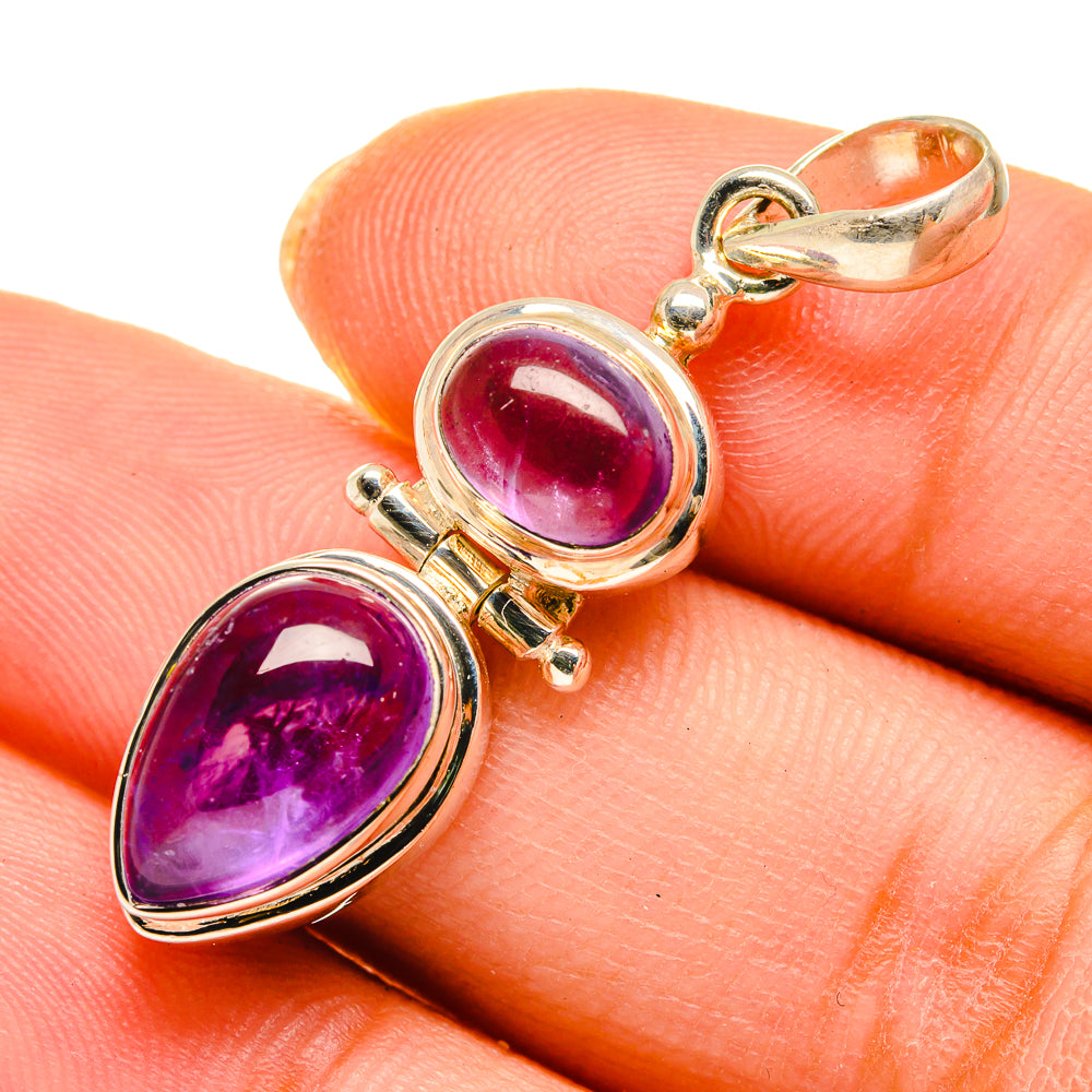 Amethyst Pendants handcrafted by Anasilvercos - PD10363
