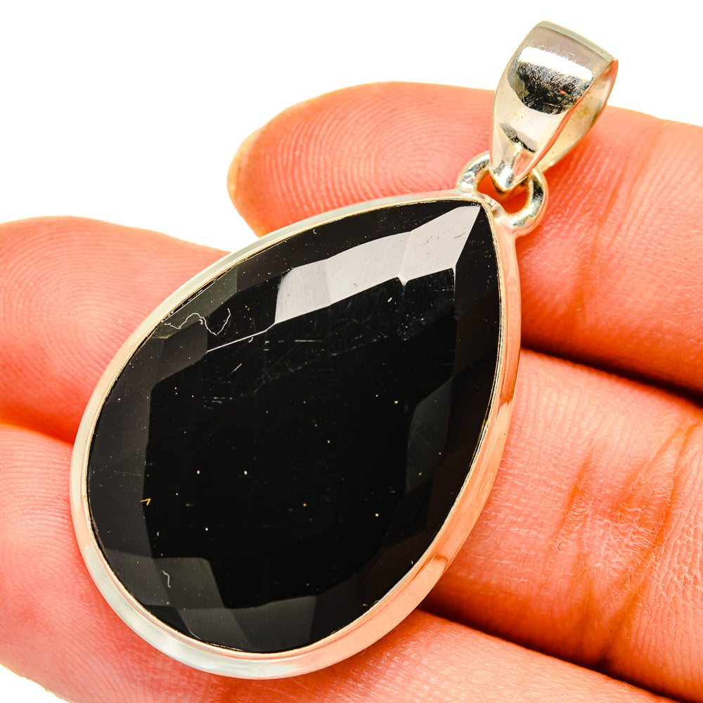 Black Onyx Pendants handcrafted by Anasilvercos - PD10370