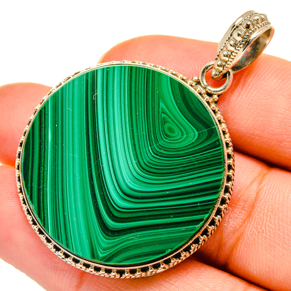Malachite Pendants handcrafted by Anasilvercos - PD10371